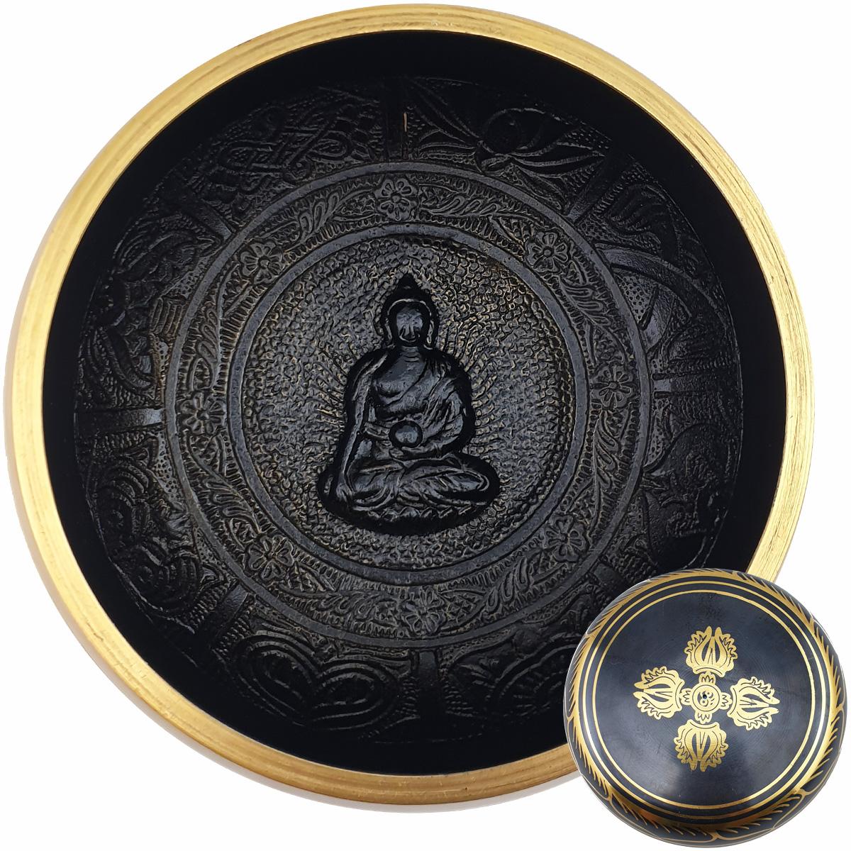 Tibetan Singing Bowl - Black (Buddha Dorje)